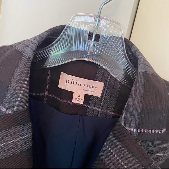 Philosophy Plaid Blazer - Picture 5 of 7